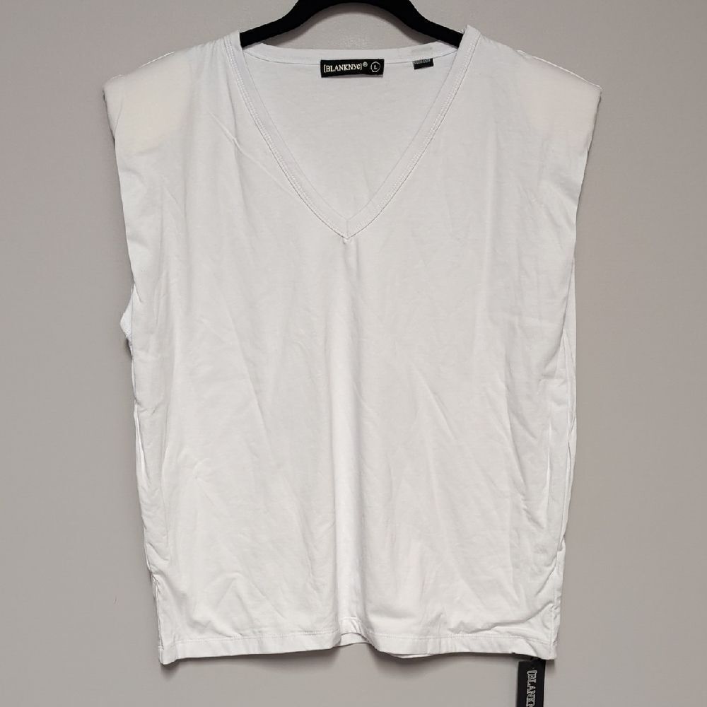 BlankNYC Women's White Muscle Tee